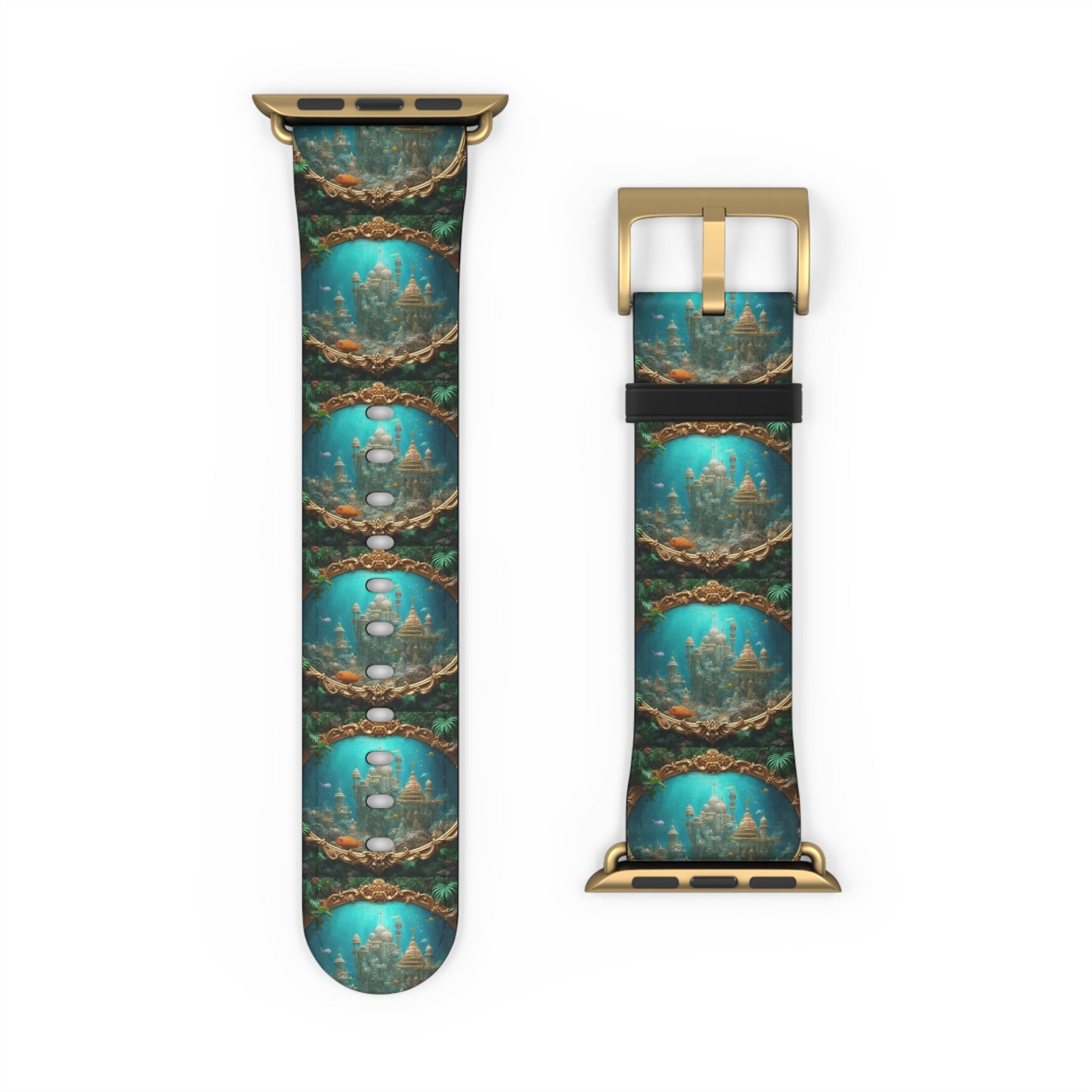Apple Watch Band - Mermaid Palace, Aegean Sea, Vertical