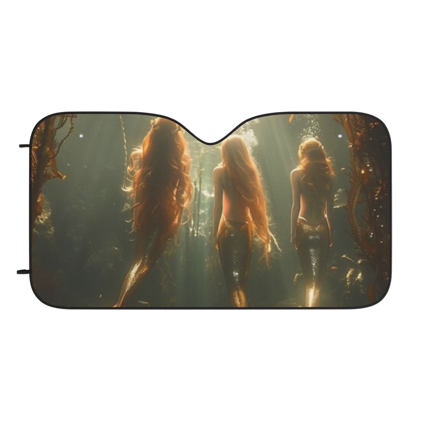 Tropical Car Sun Shades / Three Mermaid Sisters