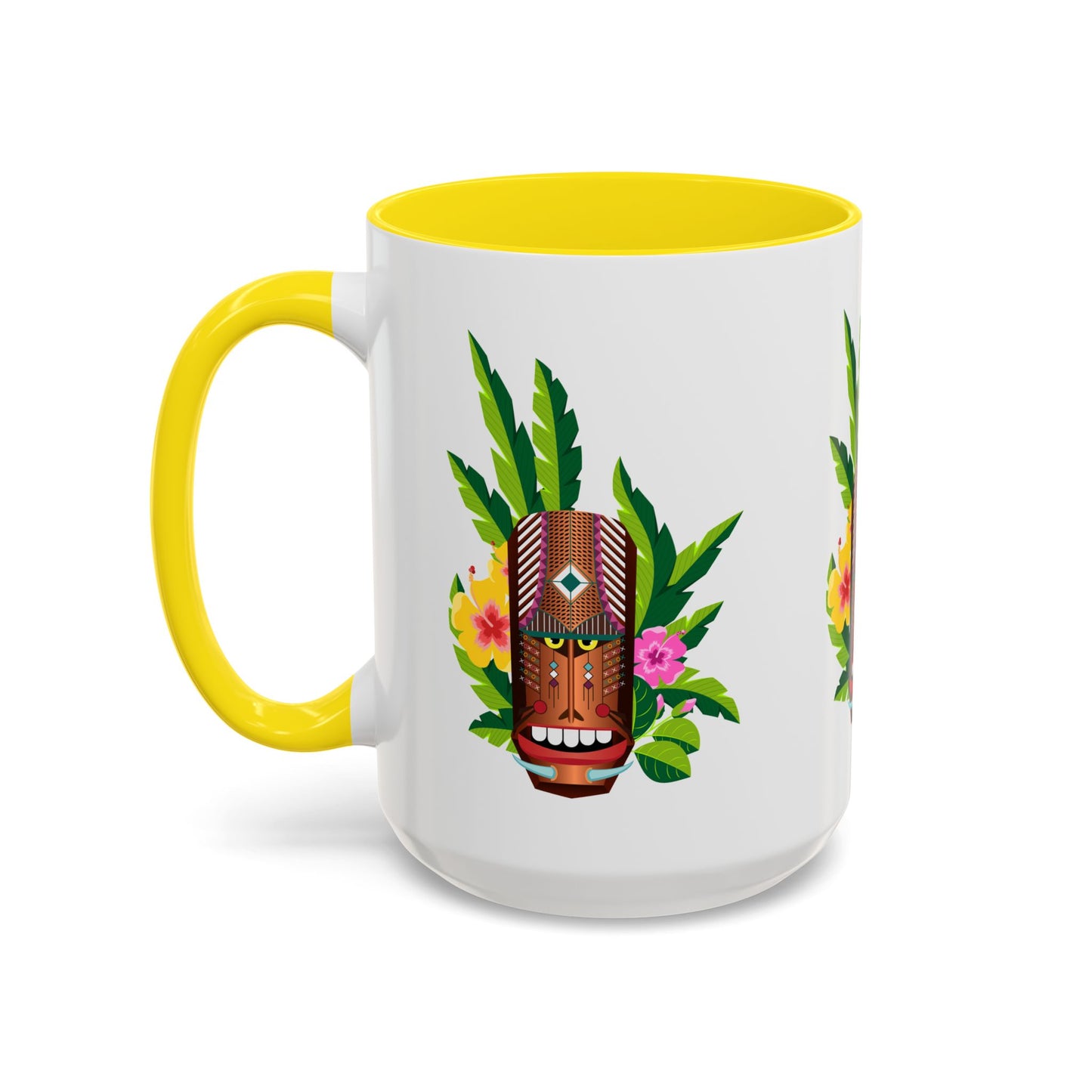 Accent Coffee Mug (11, 15oz), 8 Colors - Tiki Boss Loika