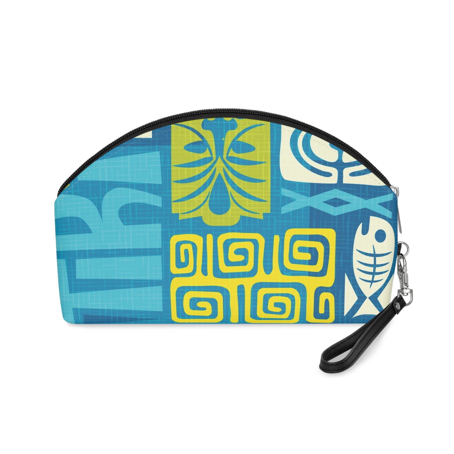 Makeup Bag - Tiki Poster Blue