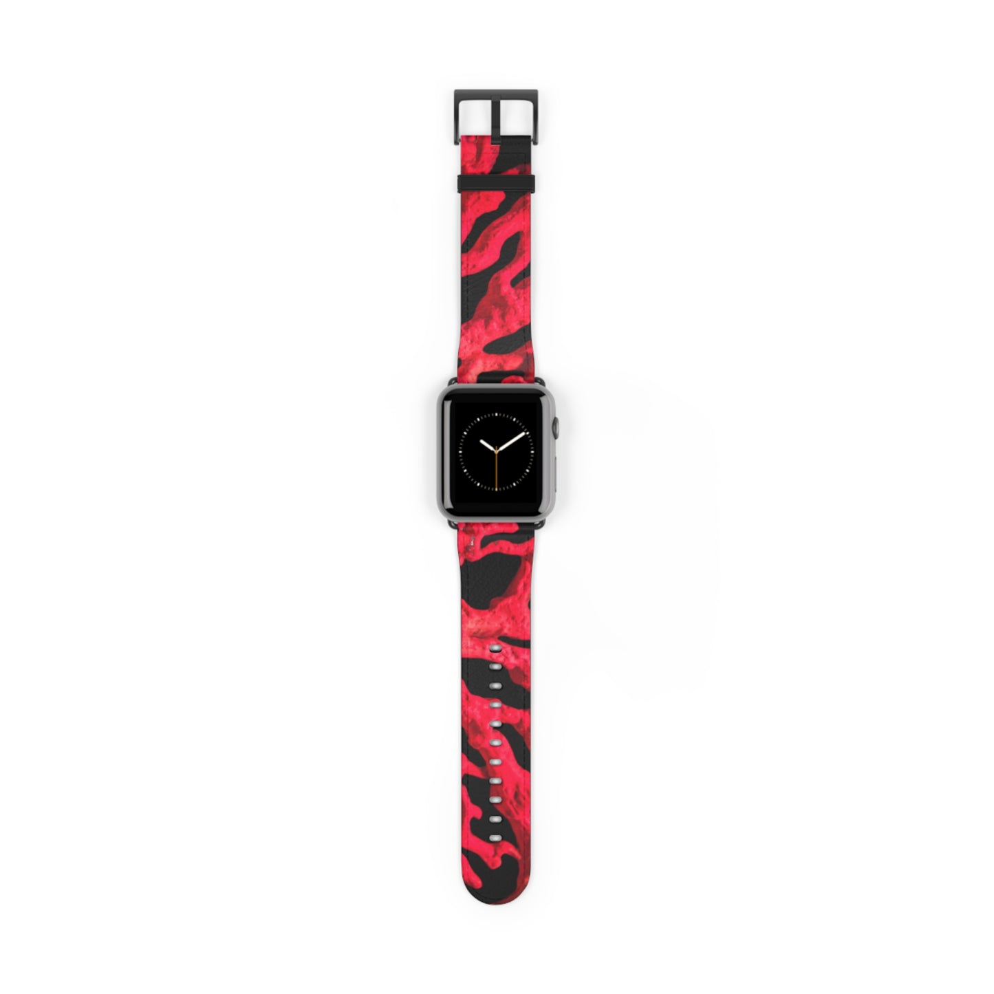 Apple Watch Band - Red Coral, black background