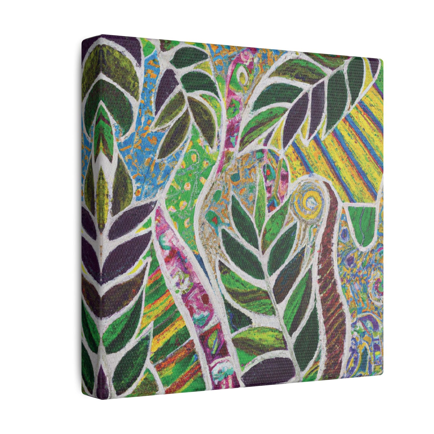 Tropical Canvas Artwork - Stretched Canvas Print, Many Sizes / Amazon Whimsy
