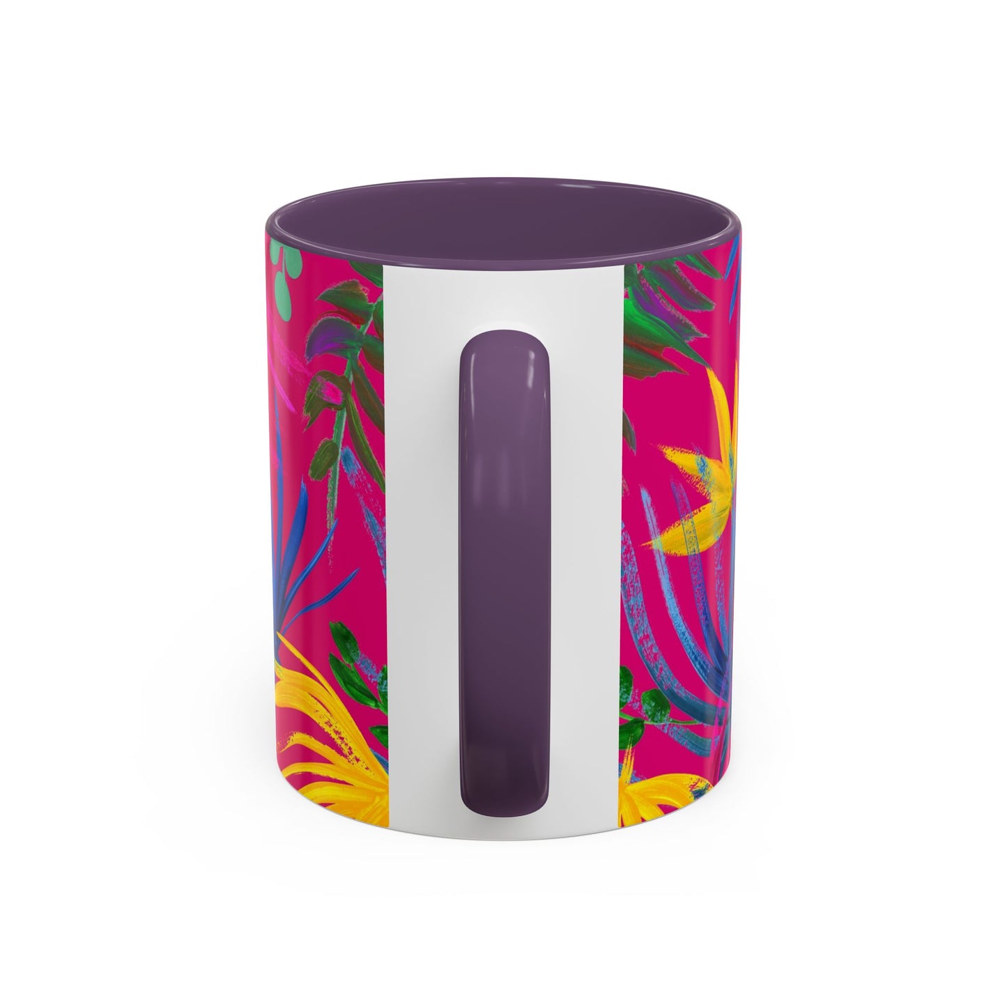 Accent Coffee Mug | Tropical-Inspired Drinkware / Exotic Flora