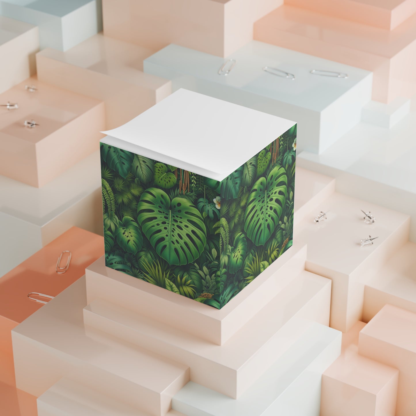 Note Cube - Rainforest Greenery