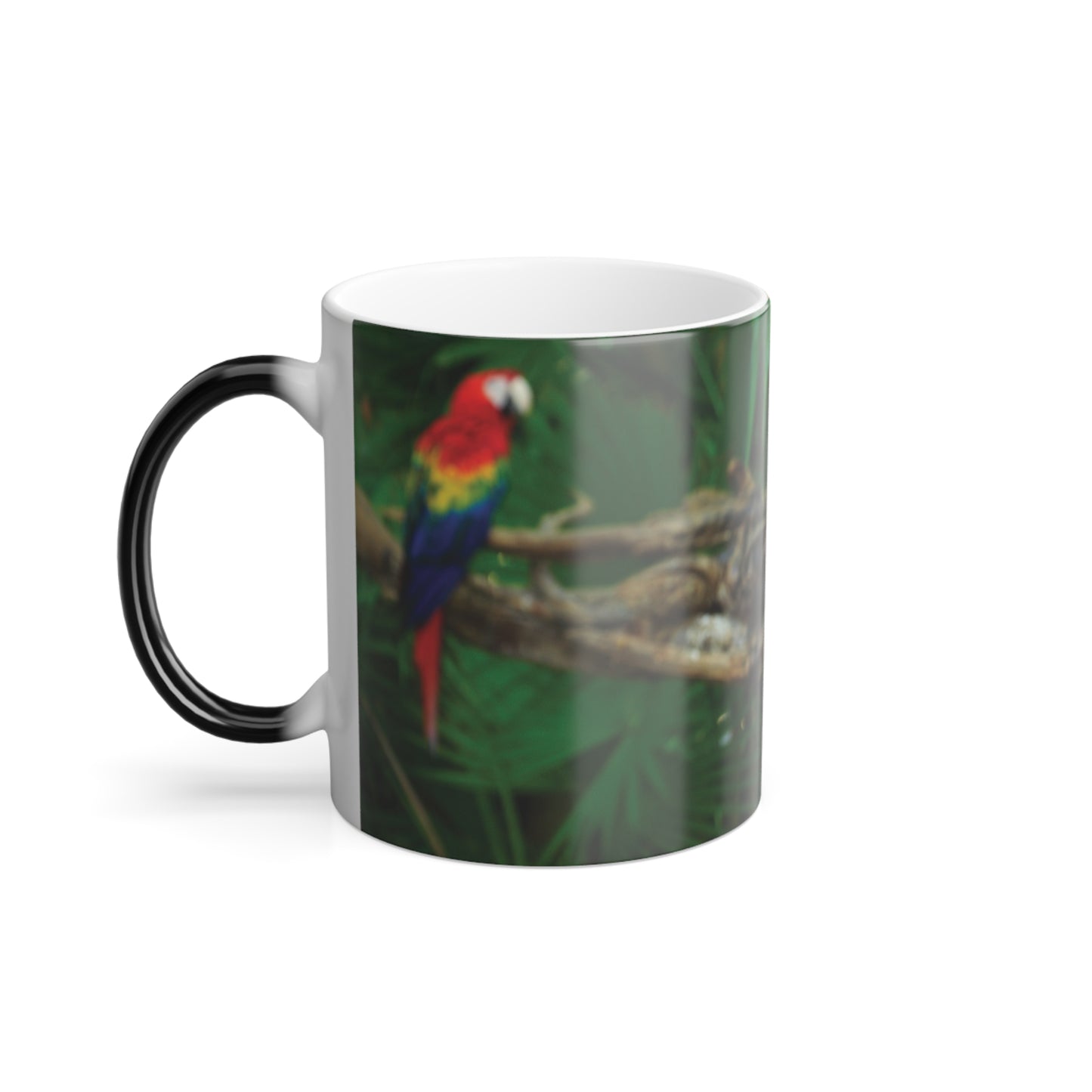 Color Morphing Mug, 11oz, Gossip Parrots