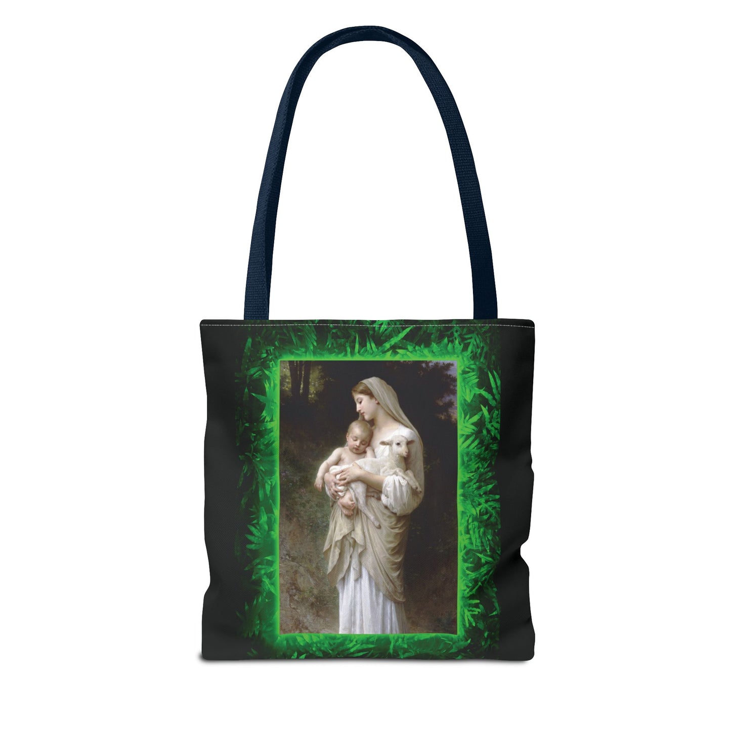 Religious Mary, Jesus and Lamb Tote Bag - 3 Sizes