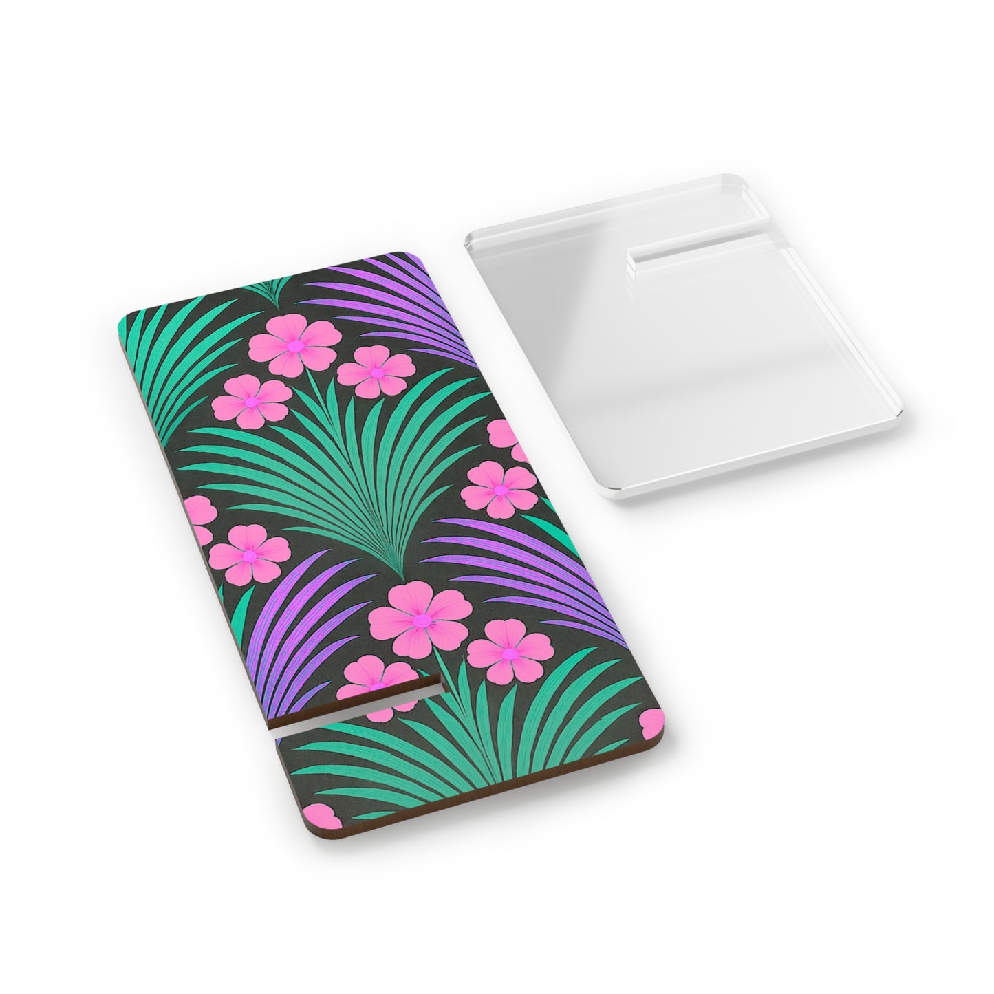 Tropical Smartphone Display Stand - Midnight Hibiscus Deco/Pink