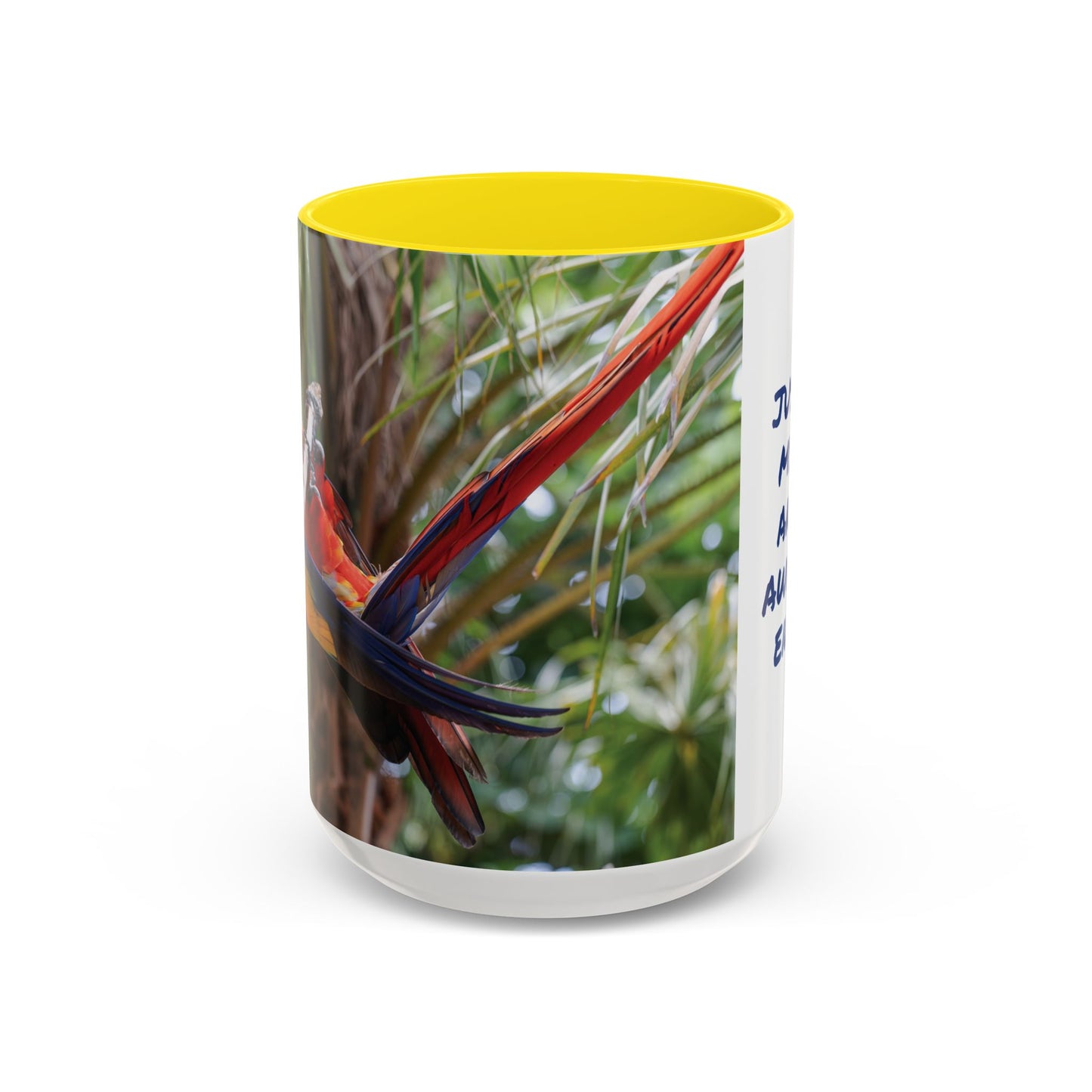 Parrot Accent Coffee Mug (11, 15oz), 8 Colors - Awkward Energy