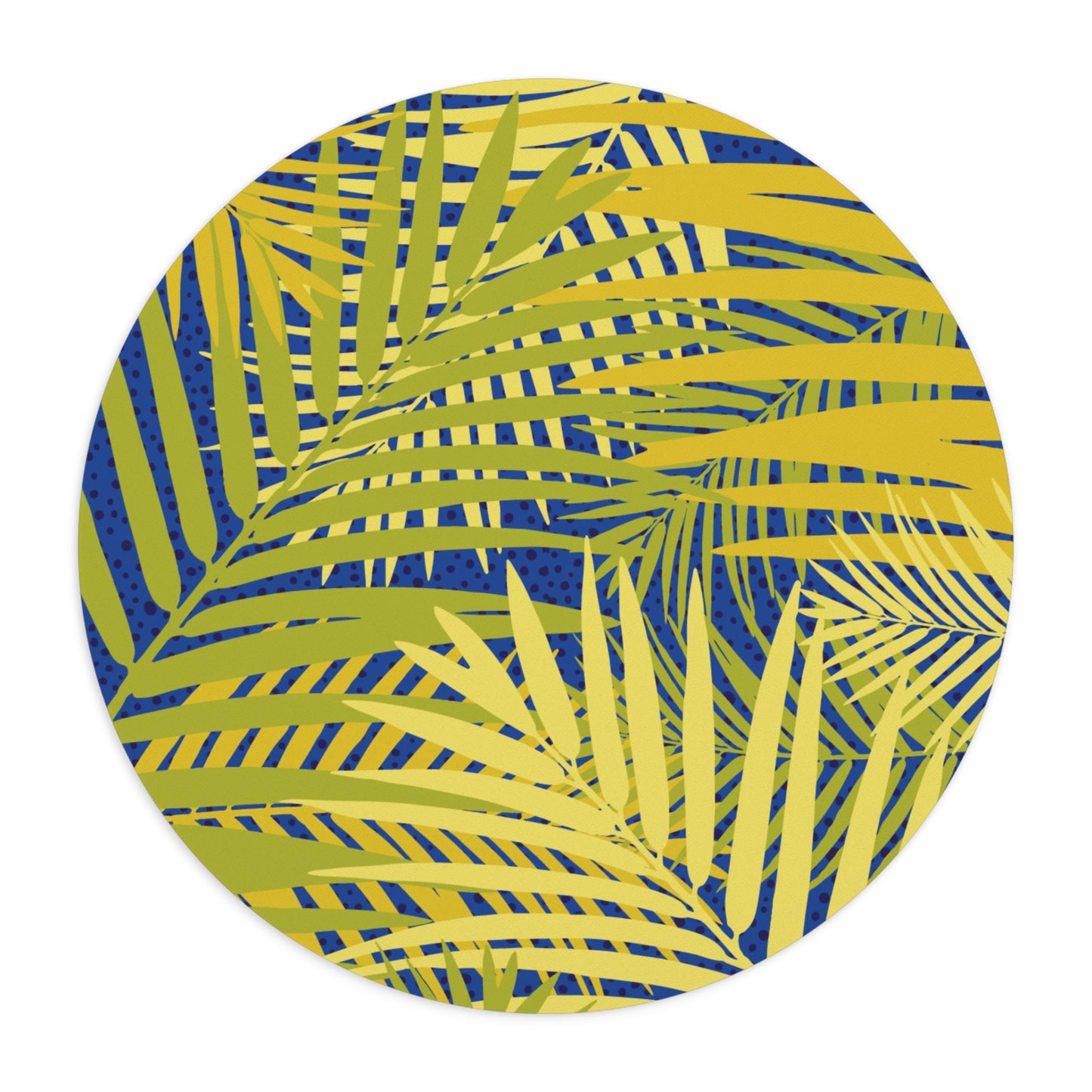 Tropical Mouse Pad, 2 Shapes - Beach Vibes for Home Office & Gamer / Golden Palms