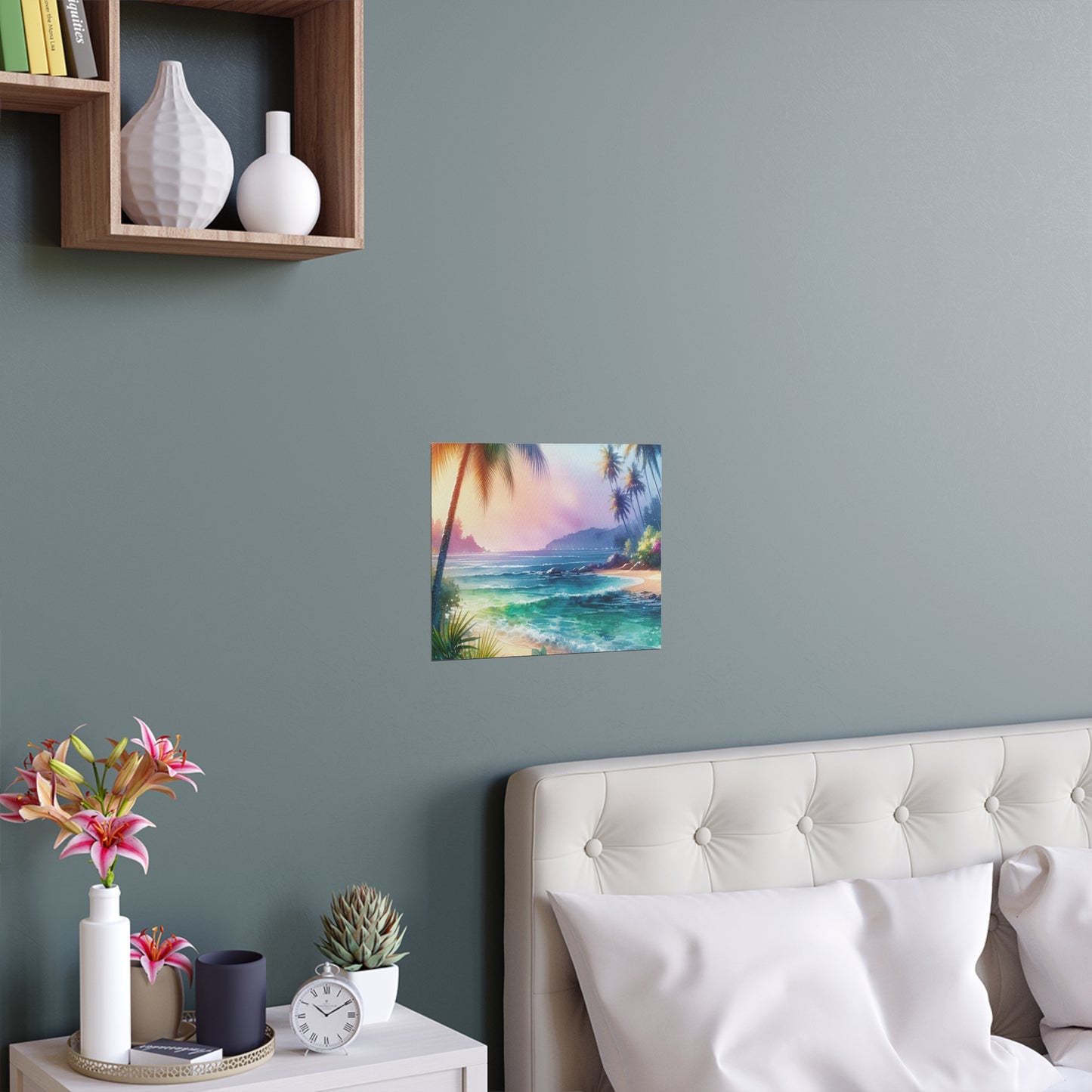 Vibrant Silk Wall Art for Home & Garden, Tropical Beach Decor, Indoor/Outdoor Silk Posters, Nature Love Gift, Summer Vibes