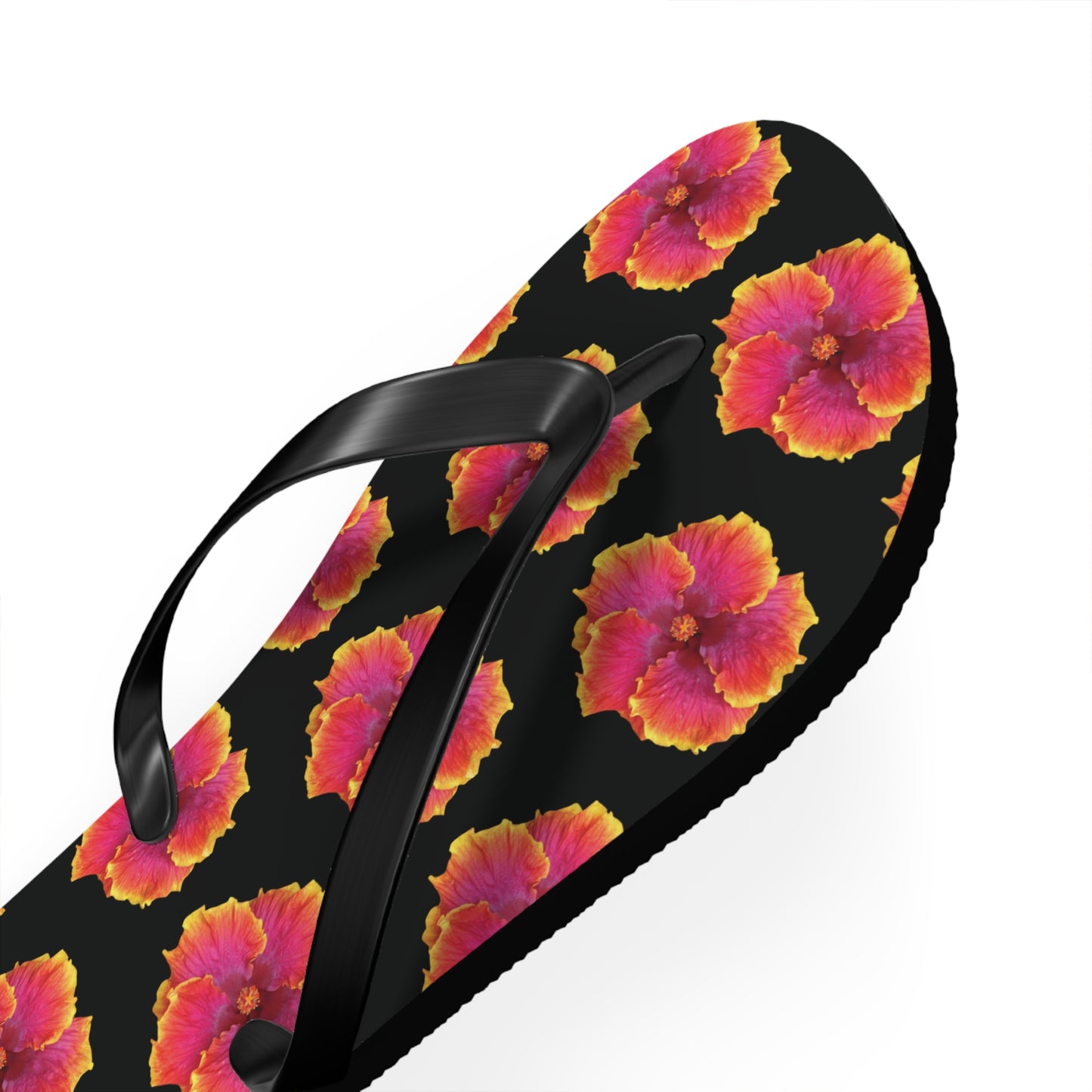 Flip Flops - Sunset Hibiscus/Black