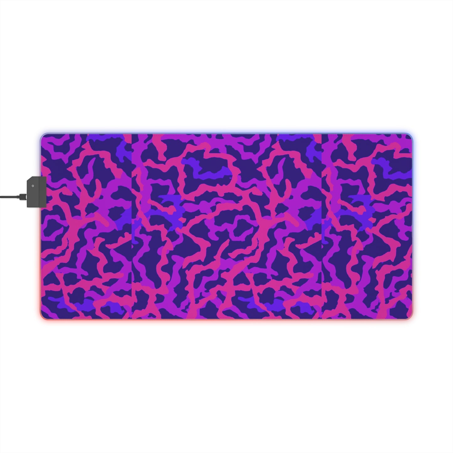 LED Gaming Mouse Pad With Vibrant RGB Lighting, 4 Sizes / Coral Threads, Heatwave