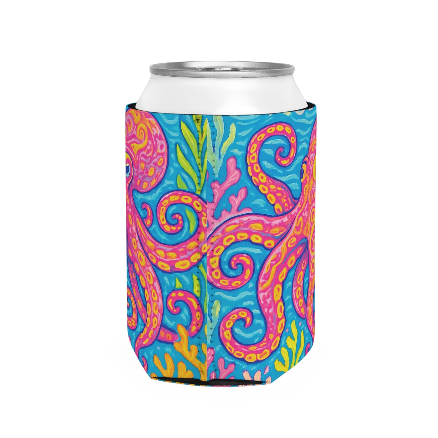 Octopus Kraken Joe Can Cooler Sleeve - Perfect for Outdoor Picnics