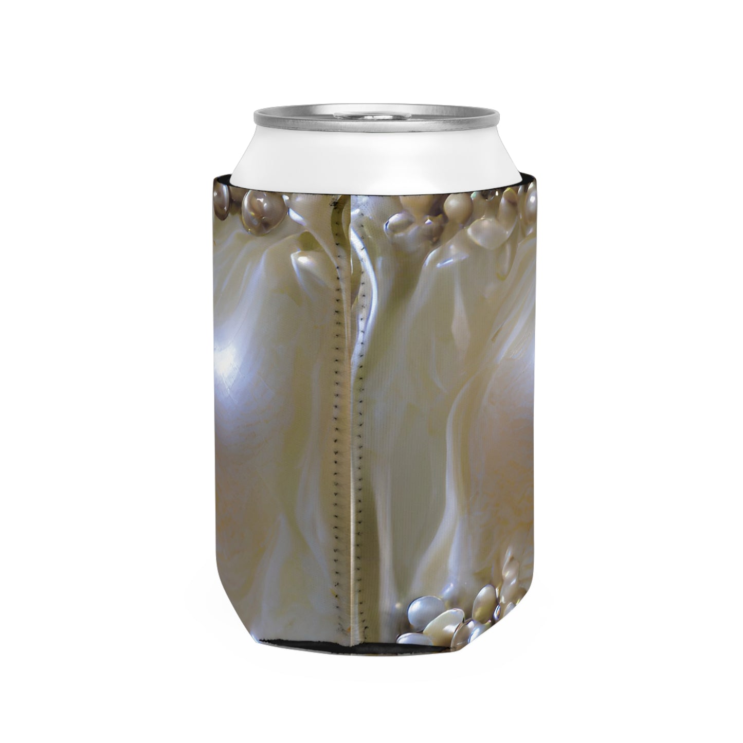 Fantasy Natural Pearl Luster Can Cooler Sleeve - Perfect for Outdoor Picnics