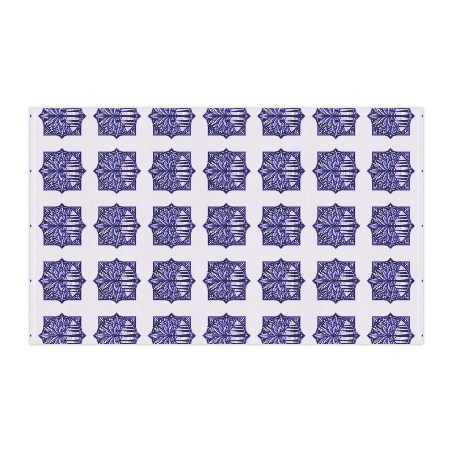 Tea Towels (cotton, poly) - Deco Palm Trees, Purple