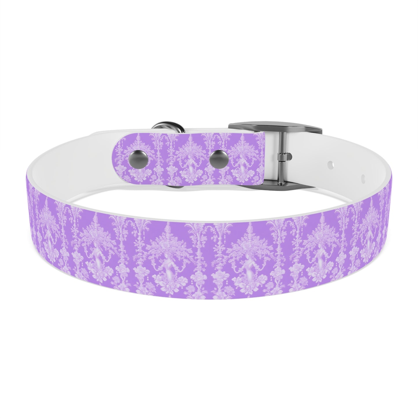 Dog Collar - Pearl Lady Toile, purple