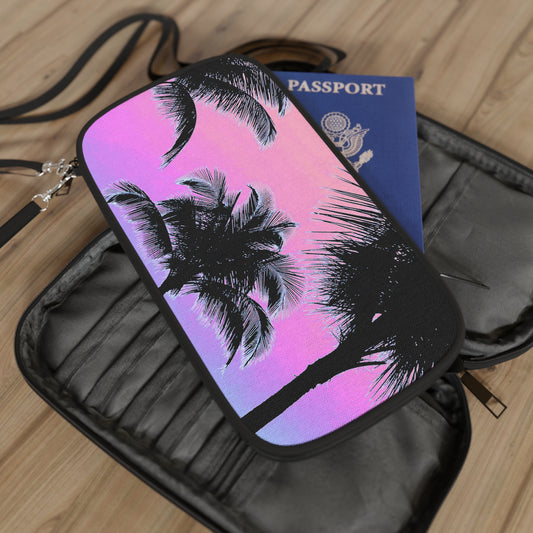 Passport Wallet – Perfect for Travelers & Adventurers / Palm Glow, Pastels