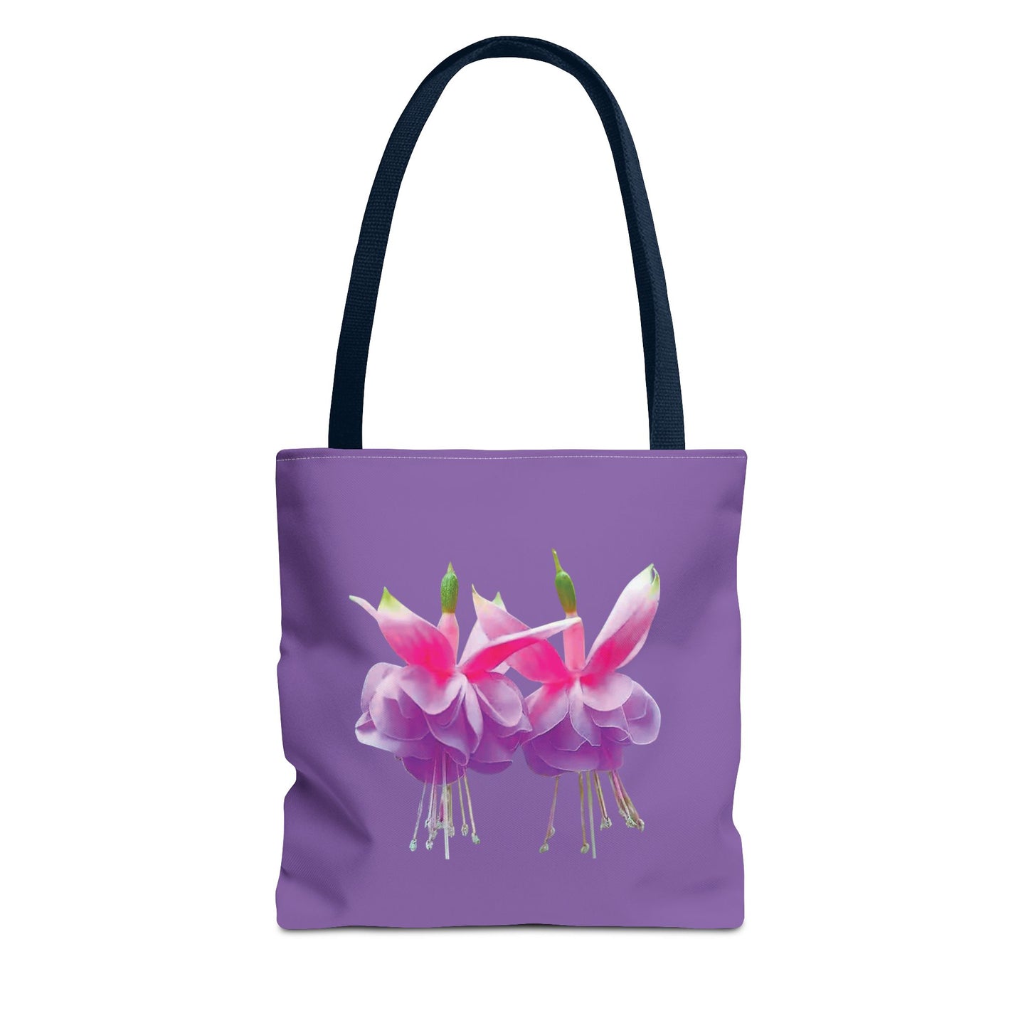 Tropical Real Two Fuchsias/Lt. Purple Tote Bag - 3 Sizes