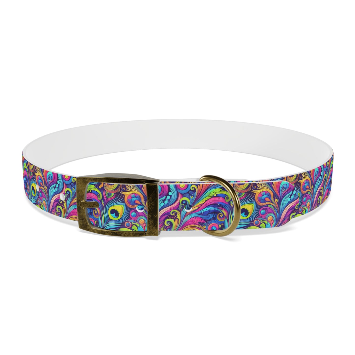Tropical Dog Collar - Fun and Playful Pet Accessory / Feather Currents Pop