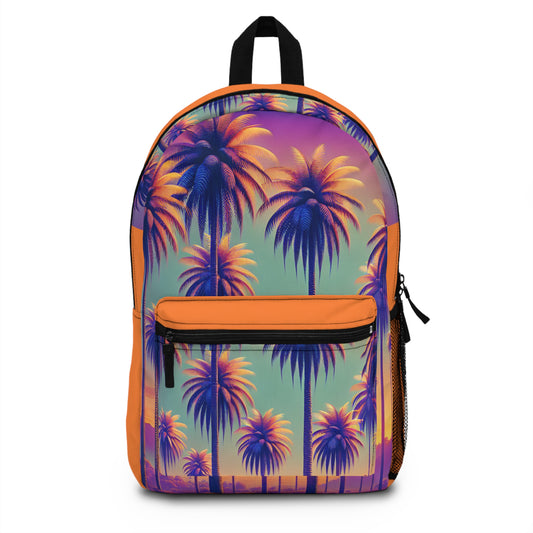 Tropical Backpack  / Sunset Palms, Crusta Lt. Orange