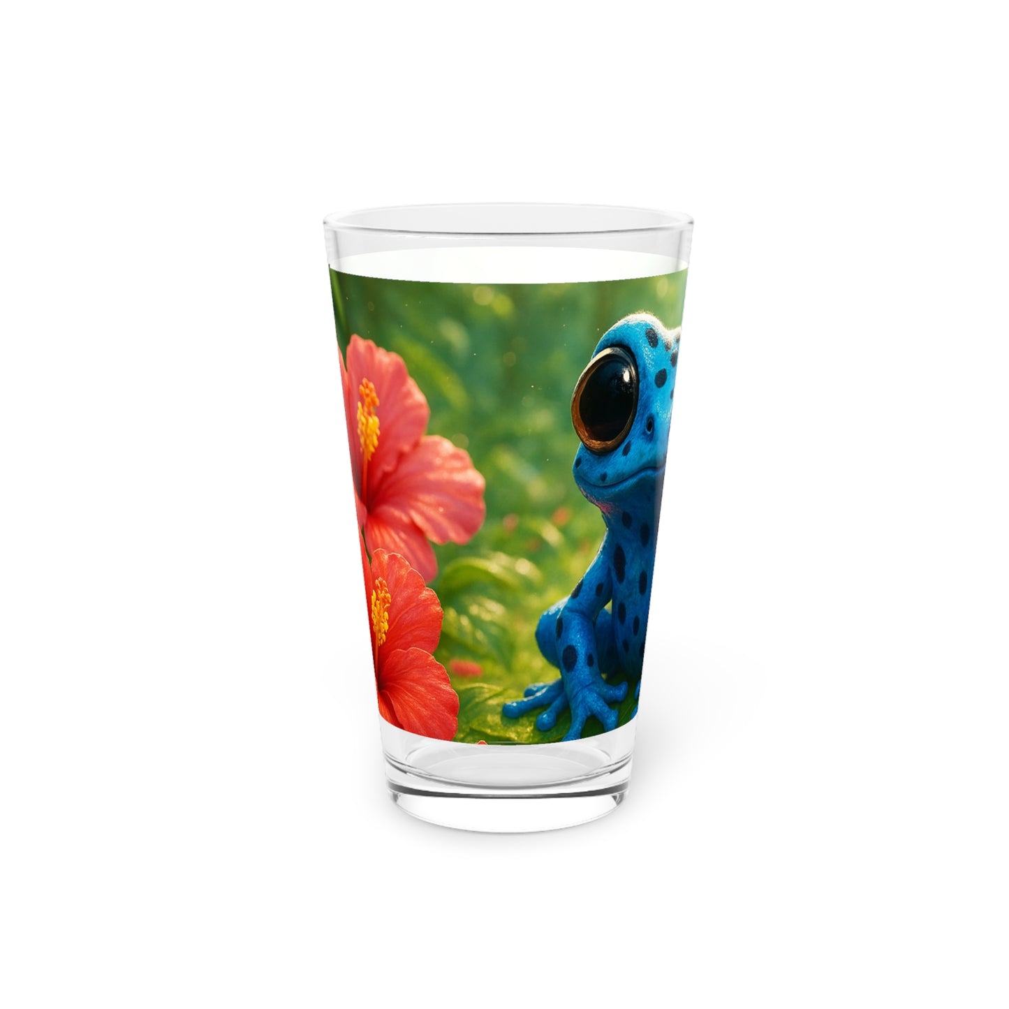 Pint Glass, 16oz, Baby Tree Frog
