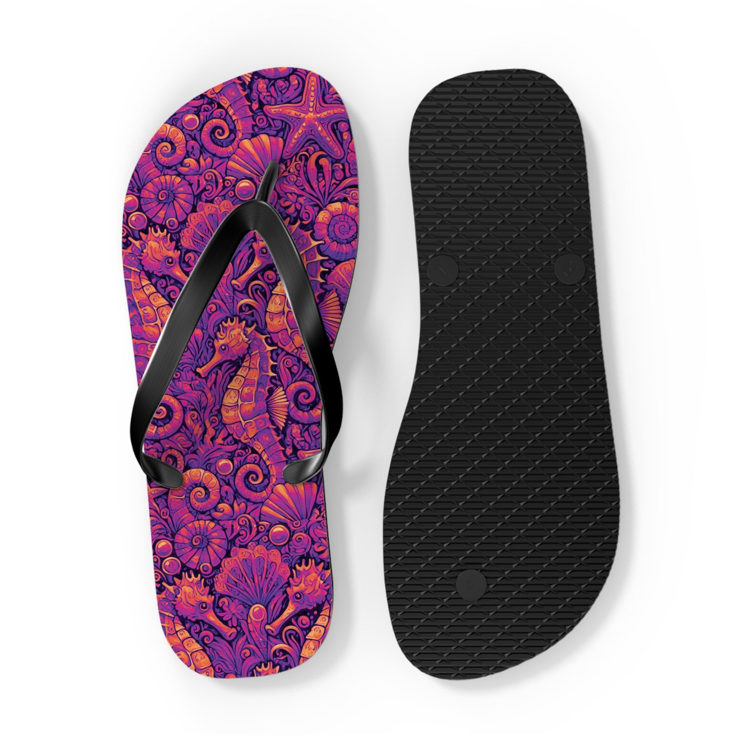 Flip Flops - Seahorses/Heatwave