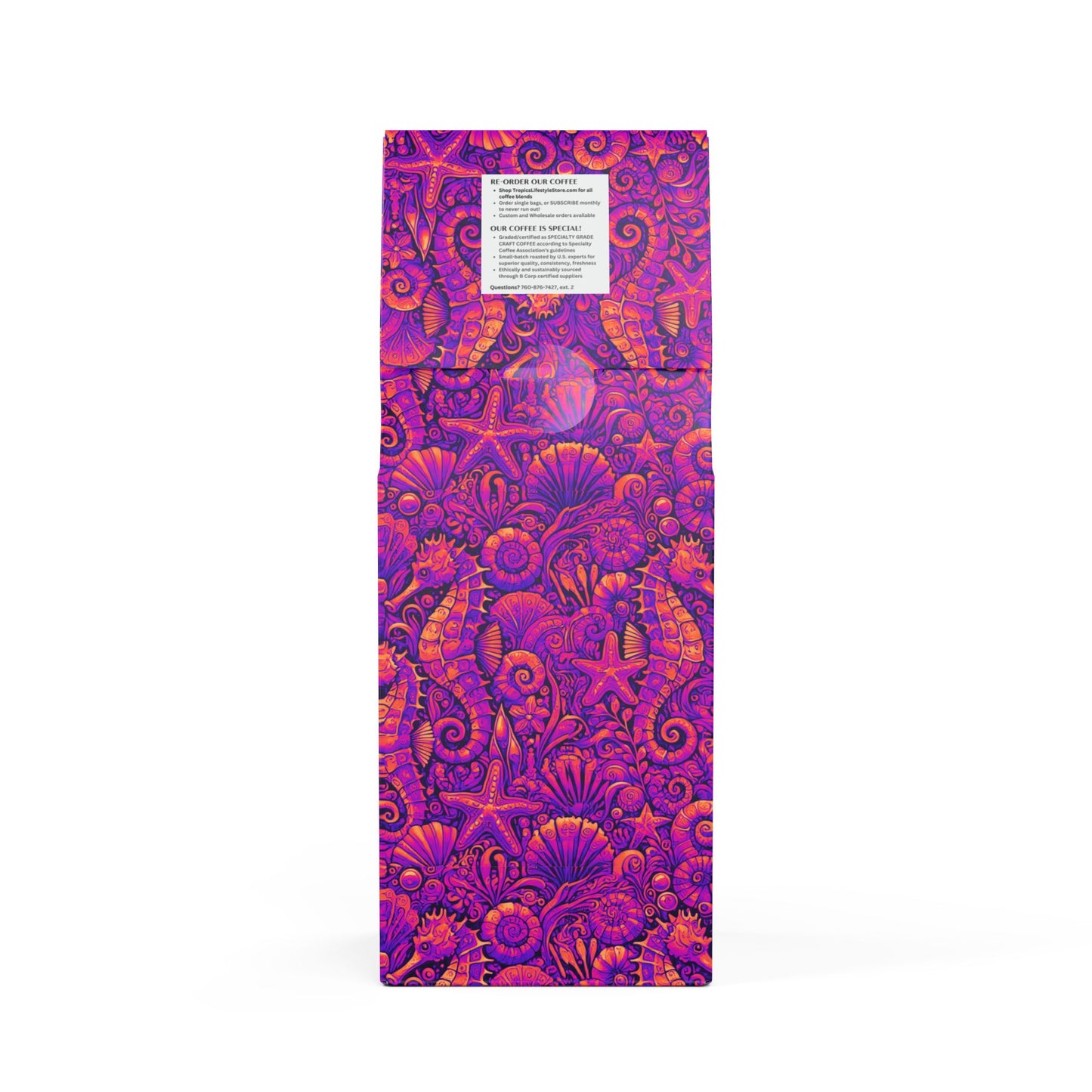 Black Coral Blend™ (Dark French Roast) Specialty Grade Craft Coffee / Seahorse Trio, Heatwave