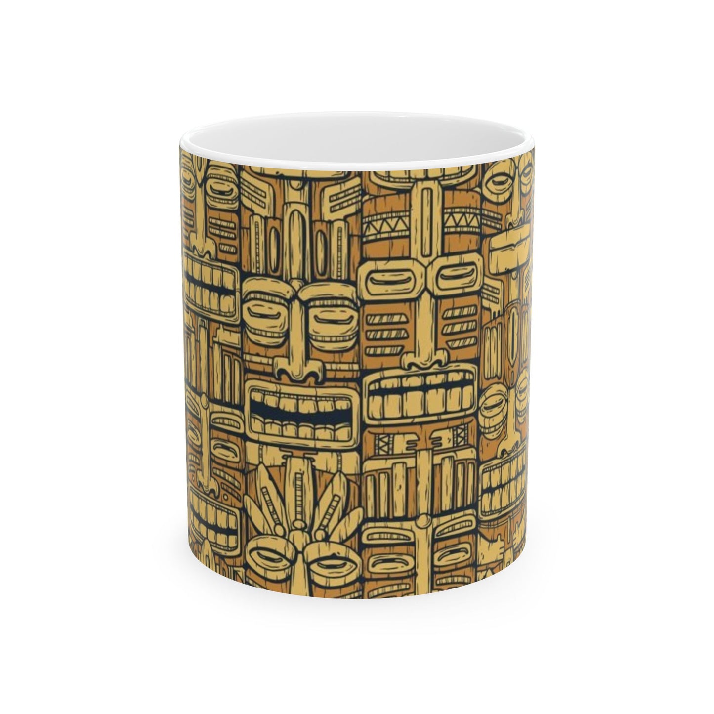 Ceramic Mug, (11oz, 15oz) - Old Tiki Totems