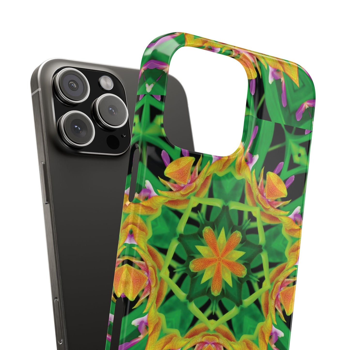 Slim Phone Cases - Orchid Kaleidoscope #2