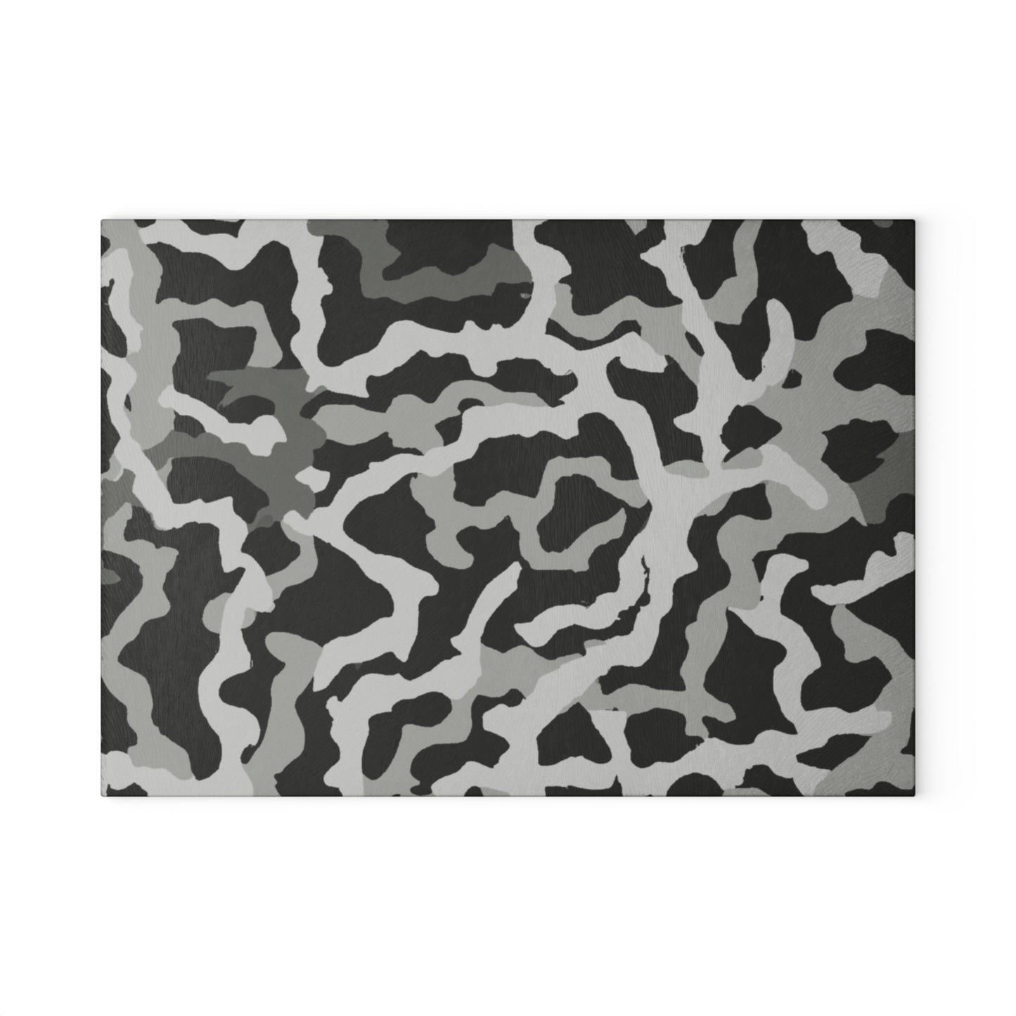 Glass Cutting Board, 2 sizes - Coral Threads/Noir