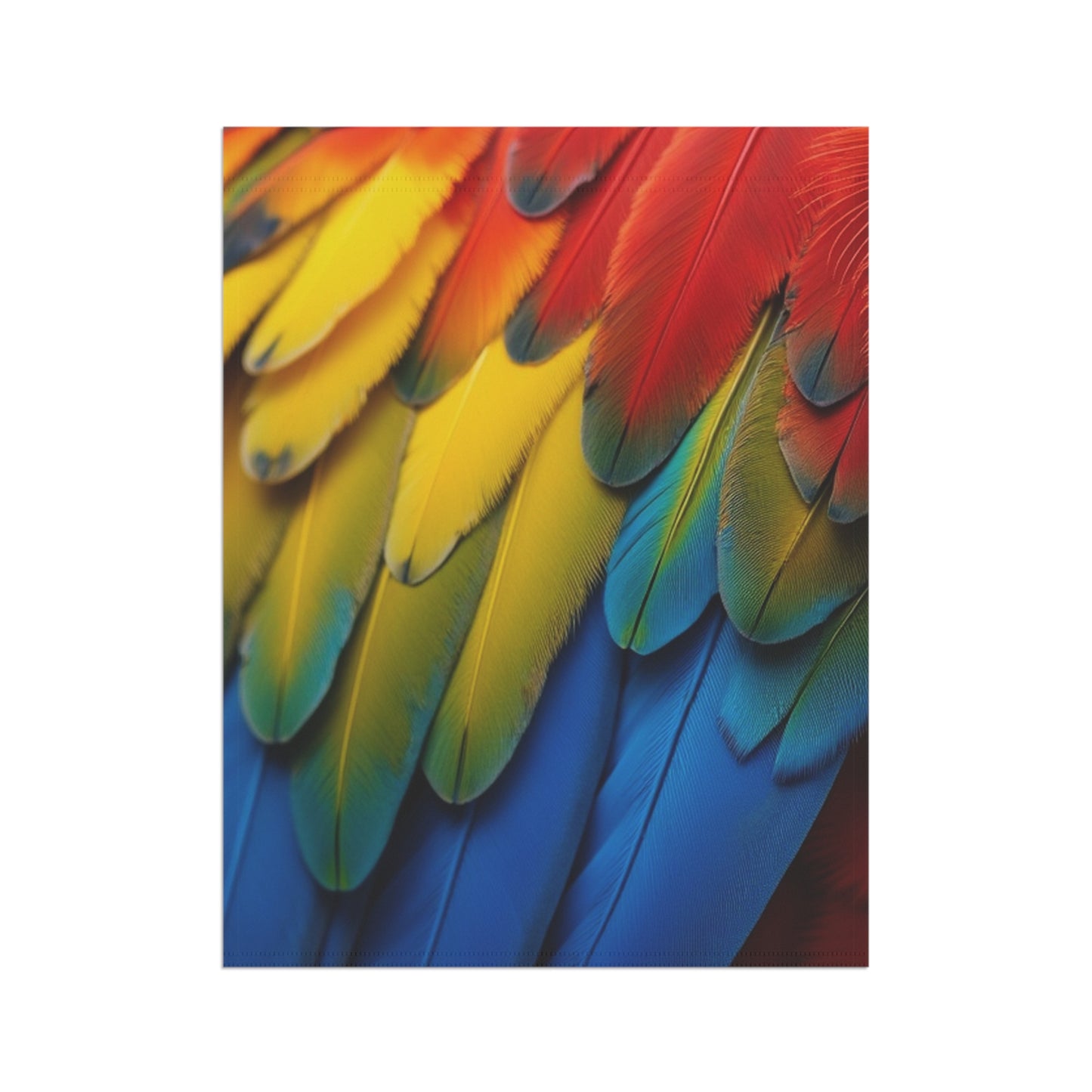 Tropical Garden Flag  - Perfect for Outdoor Decor / Macaw Feathers