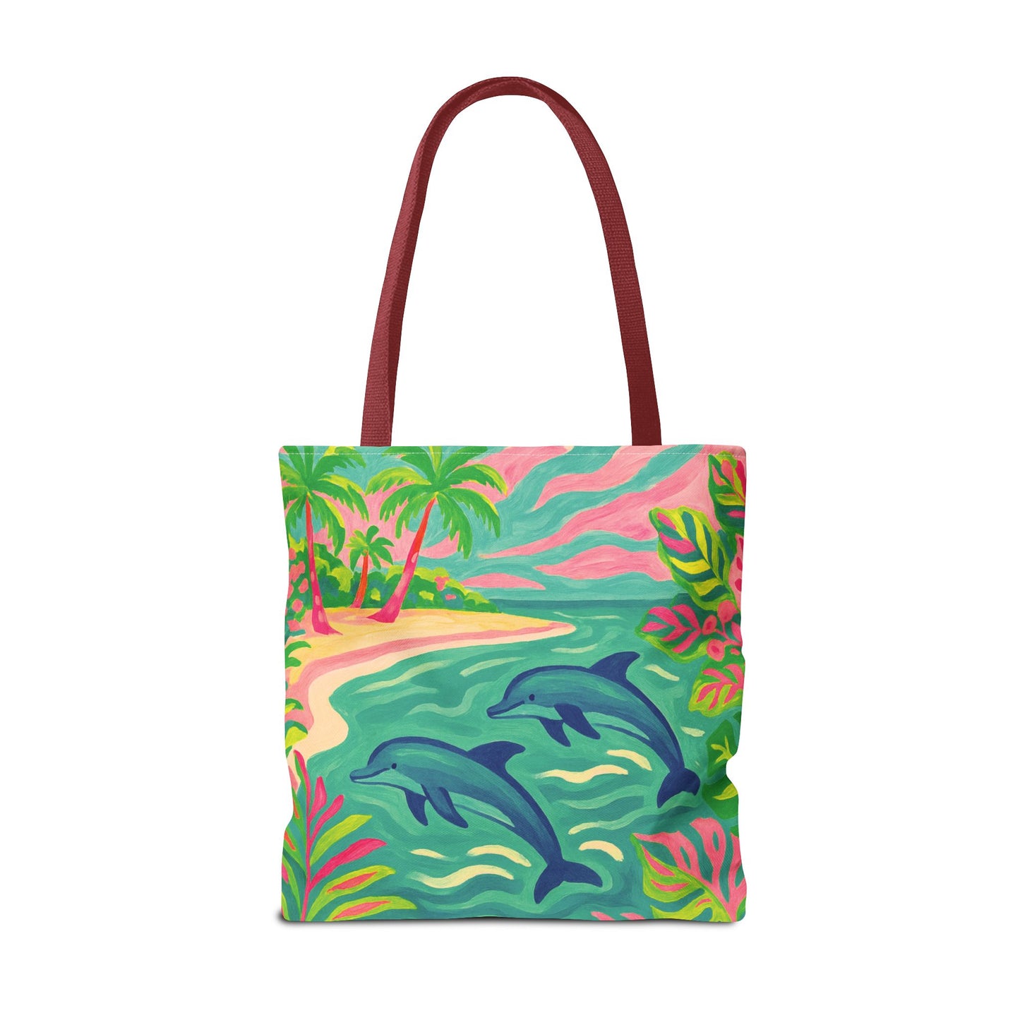 Jumping Dolphins Tote Bag - 3 Sizes