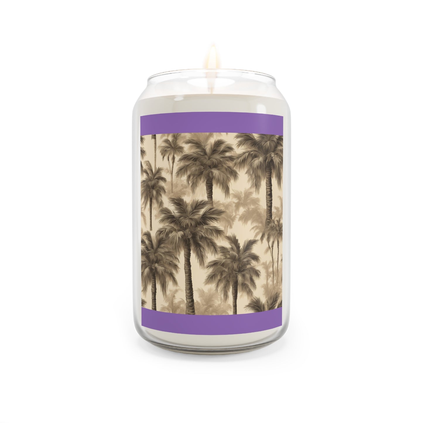 Scented Candle, 13.75oz - Lisa's Fluffy Palms, purple