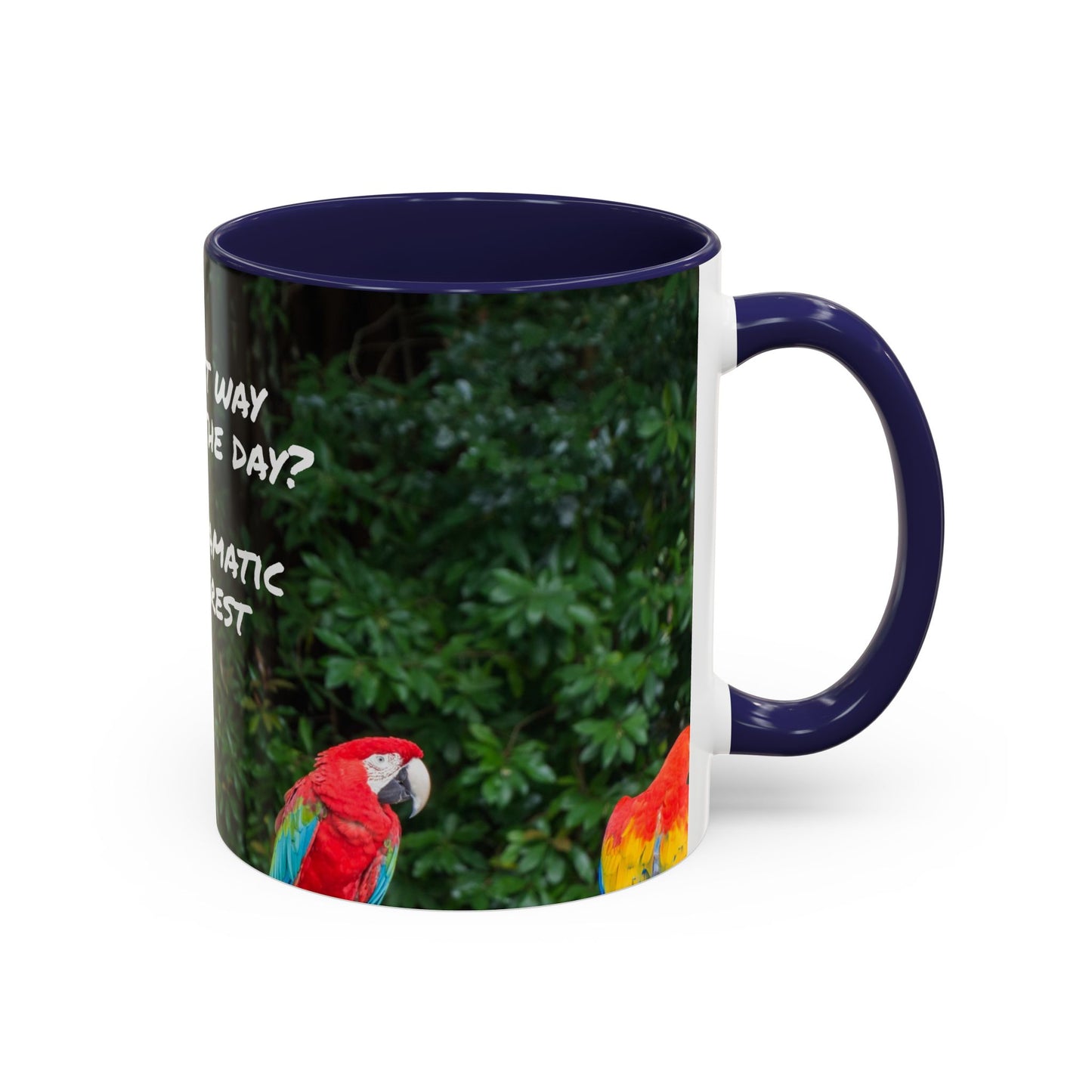 Parrot Accent Coffee Mug (11, 15oz), 8 Colors - Dramatic Disinterest