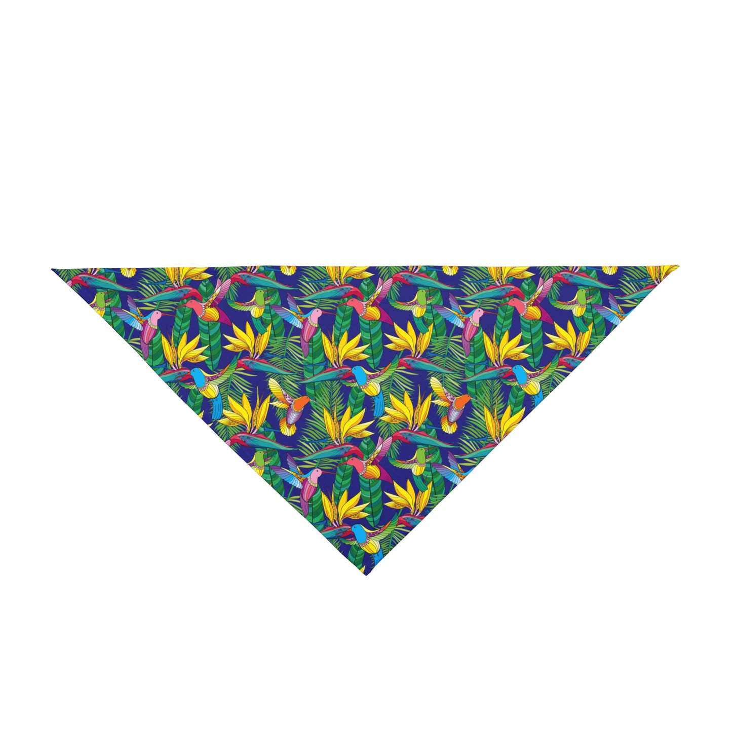 Bird of Paradise Toile Tropical Pet Bandana, 2 Sizes - Stylish accessory for dogs & cats