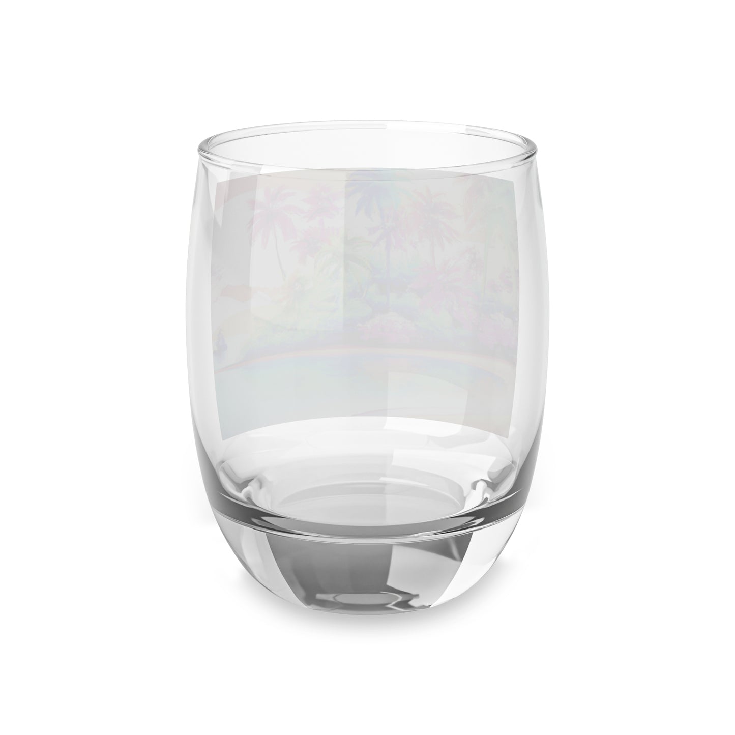 Whiskey Glass, Watercolor Beach