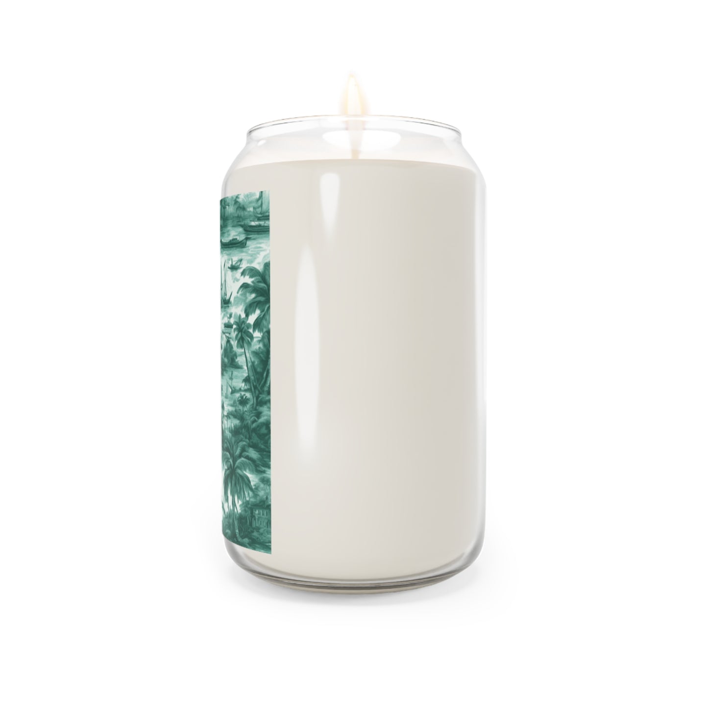 Scented Candle, 13.75oz - Tropical Toile, Evergreen