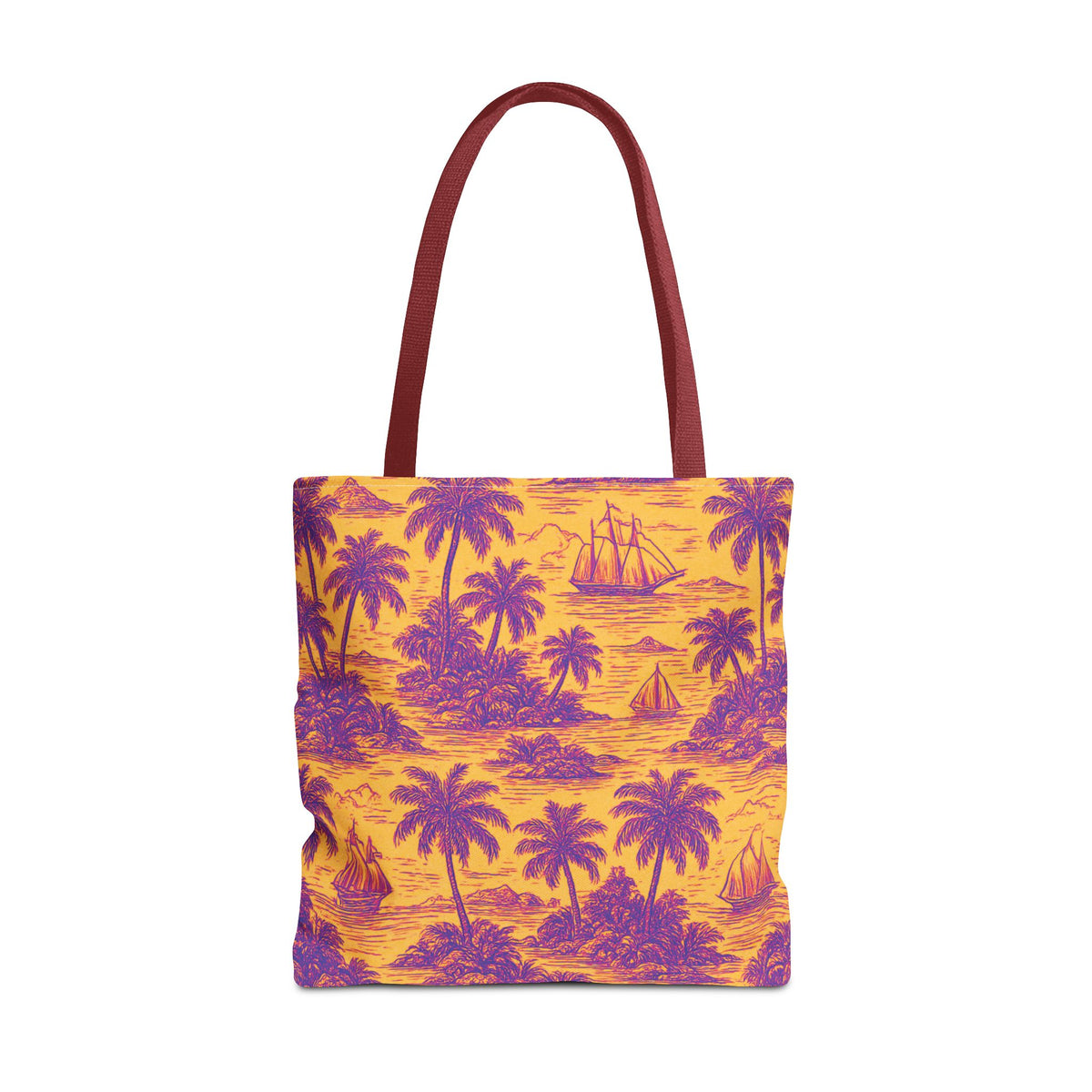 Faraway Toile/Pop Tote Bag - 3 Sizes