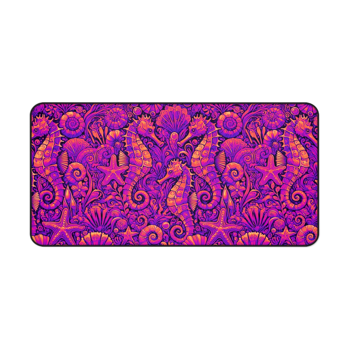 Tropical Mouse Pad/Desk Mat, 3 Sizes - Perfect for Home Office / Seahorses, Heatwave