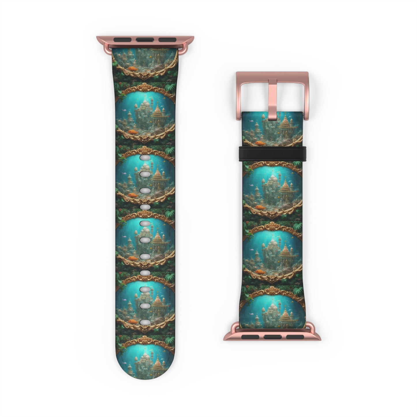 Apple Watch Band - Mermaid Palace, Aegean Sea, Vertical