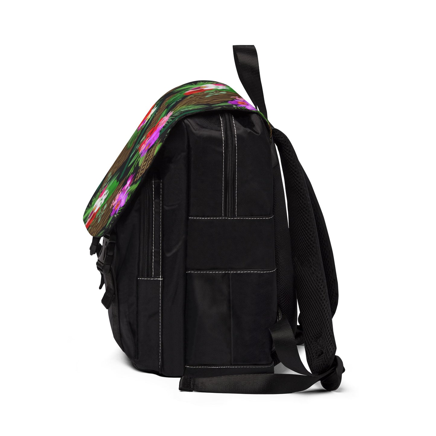 Tiki Orchids / Tropical Floral Unisex Casual Backpack - Perfect for Everyday Adventures