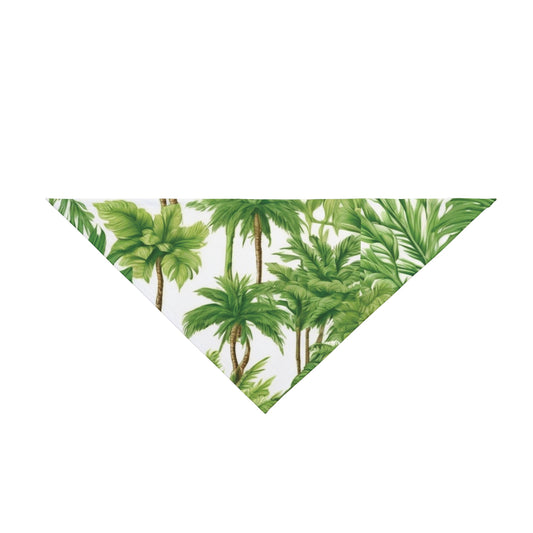 Fantasy Green Palms Tropical Pet Bandana, 2 Sizes - Stylish accessory for dogs & cats