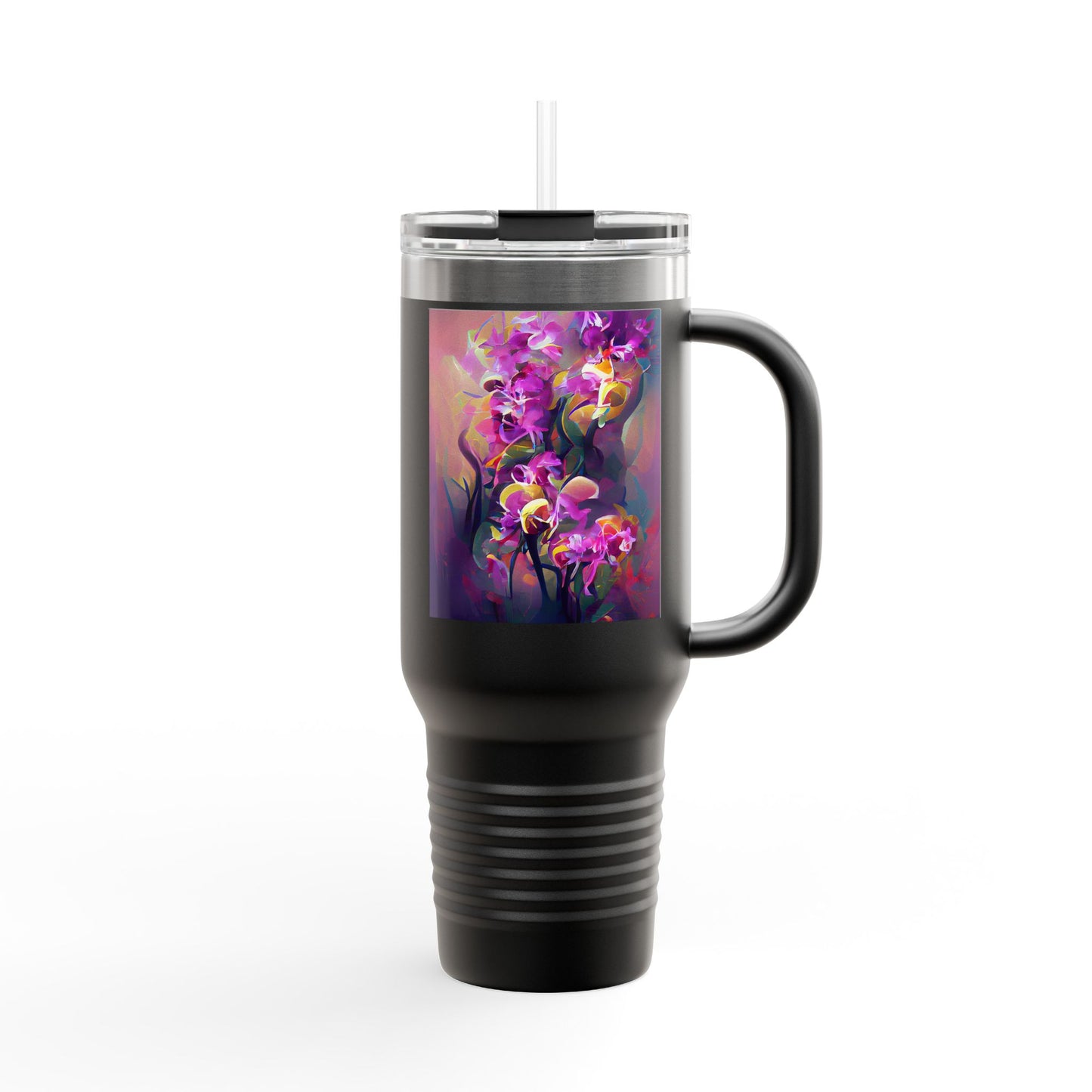 Fantasy Orchids nsulated Travel Mug - 40oz - Perfect for Outdoor Adventures
