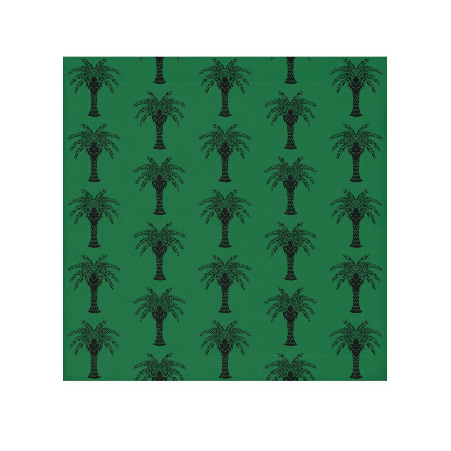 Face Towel - Stylized Palm dark green