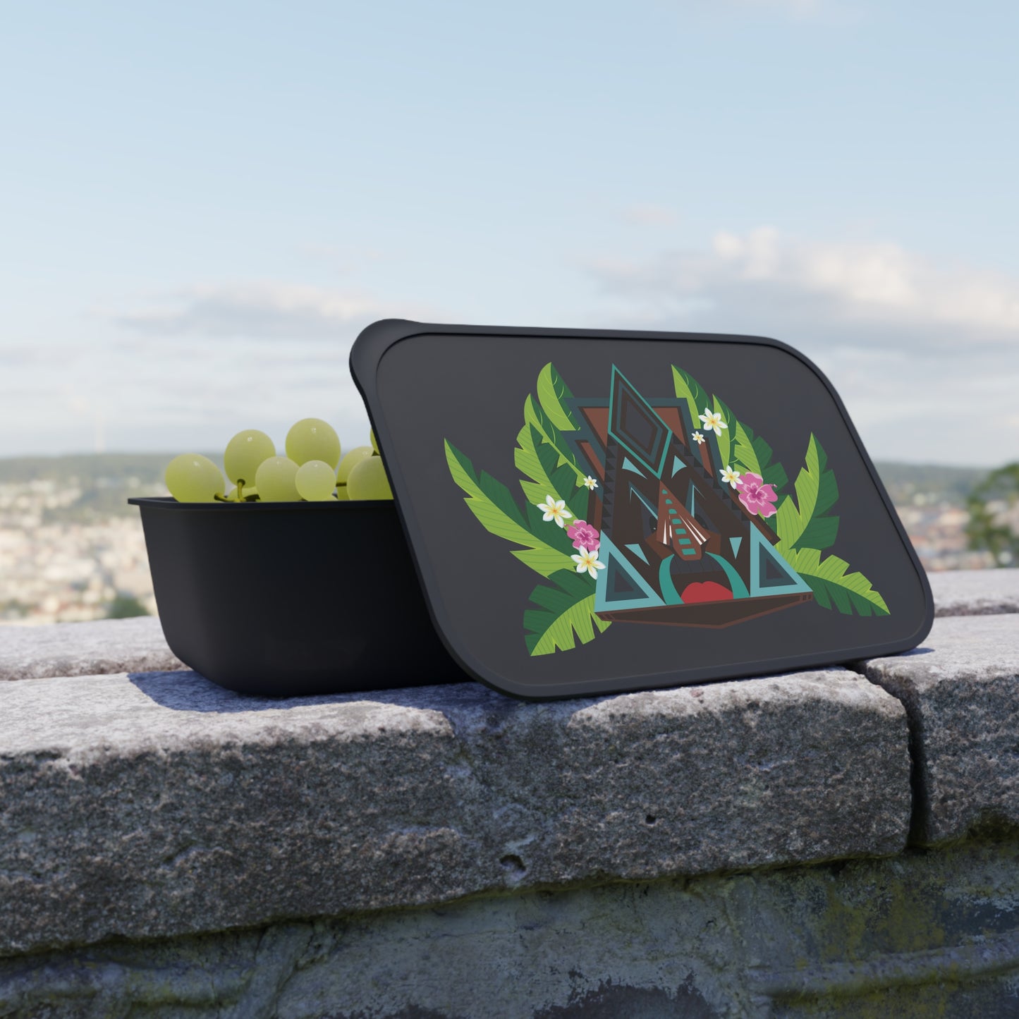 Bento Box with Utensils - Tiki Boss Kai