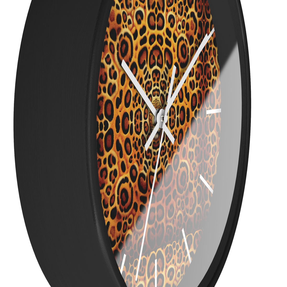 Kaleido Jaguar Spots Wall Clock – Fun Home Decor for Nature Lovers, 6 Variants