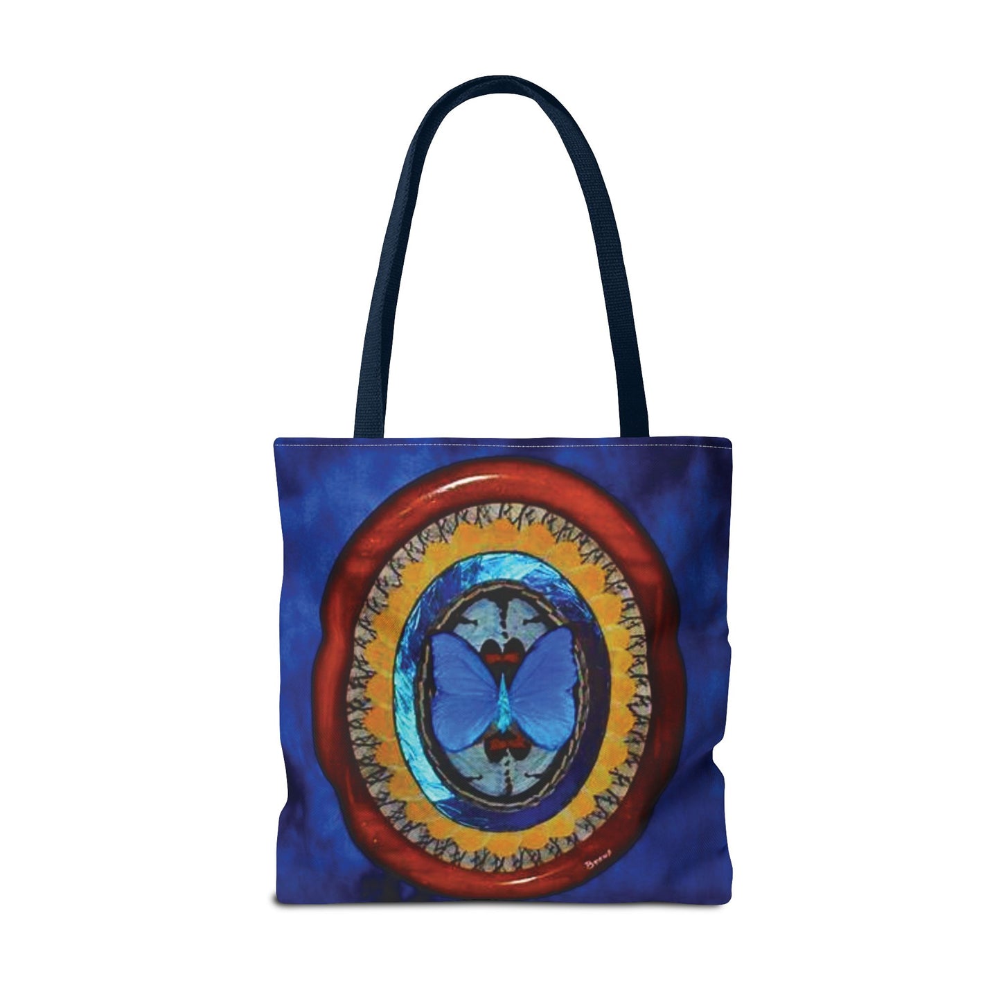 Real Oval Butterfly Wing Art Tote Bag - 3 Sizes