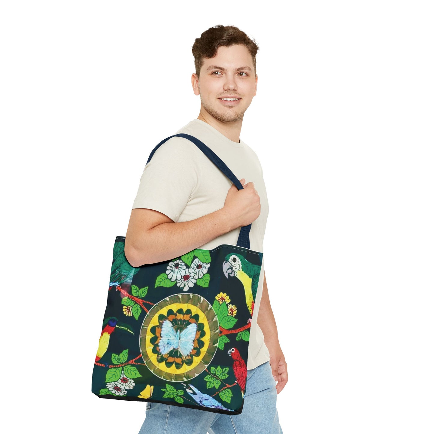 Parrots & Butterfly/Real Wings Tote Bag - 3 Sizes