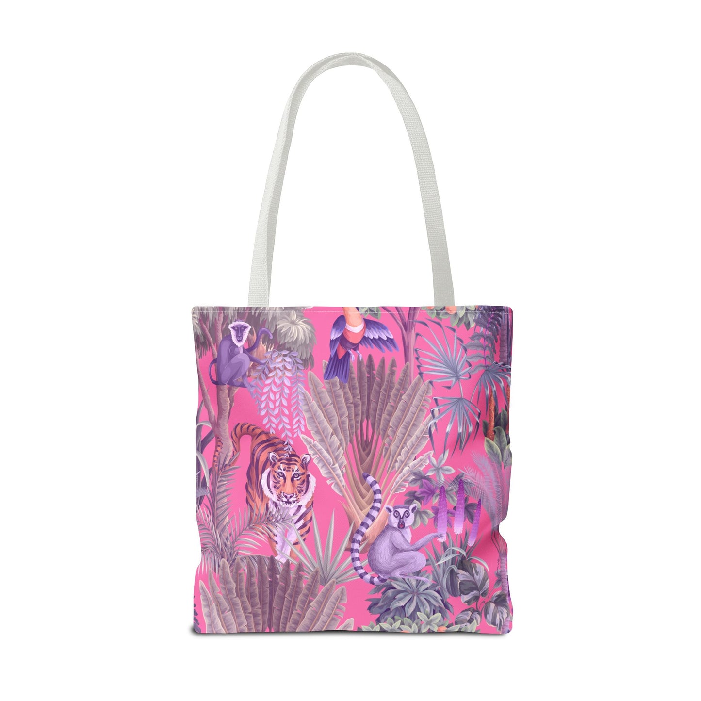 Tiger Haven, Pink Tote Bag - 3 Sizes