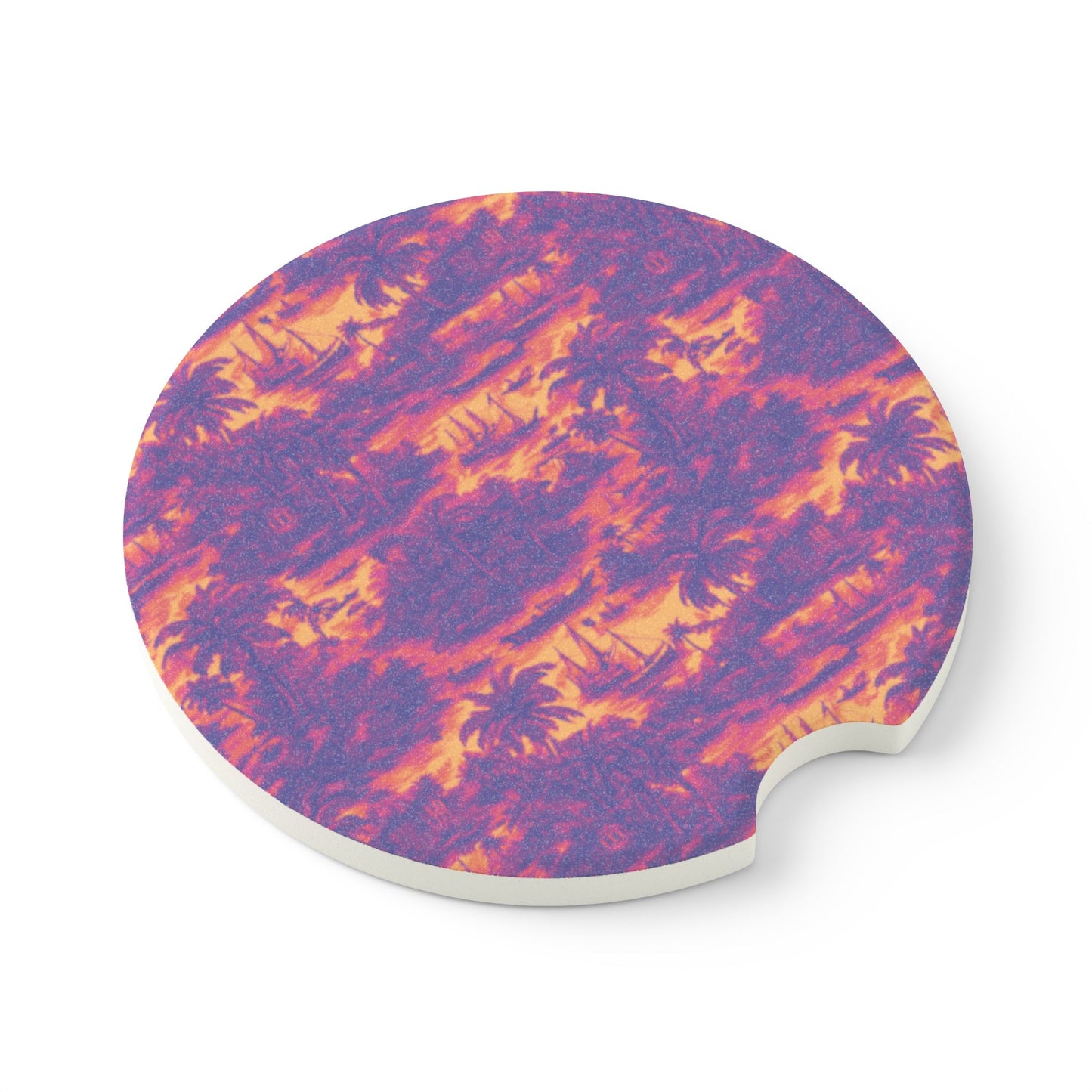 Soapstone Car Coaster - Krazy Kool Tropical Trip